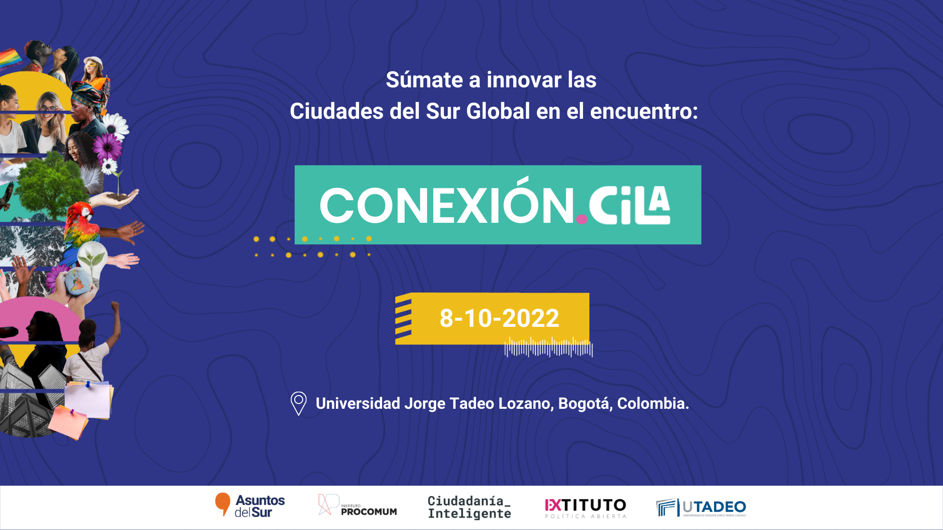 Banner Horizontal CONEXION.CILA: RESPUESTAS COLECTIVAS A LOS DESAFÍOS COMUNES DE LAS CIUDADES DEL SUR GLOBAL.