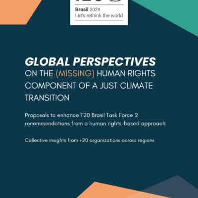 Global perspectives on the (mising) human rights component of a just climate transition
